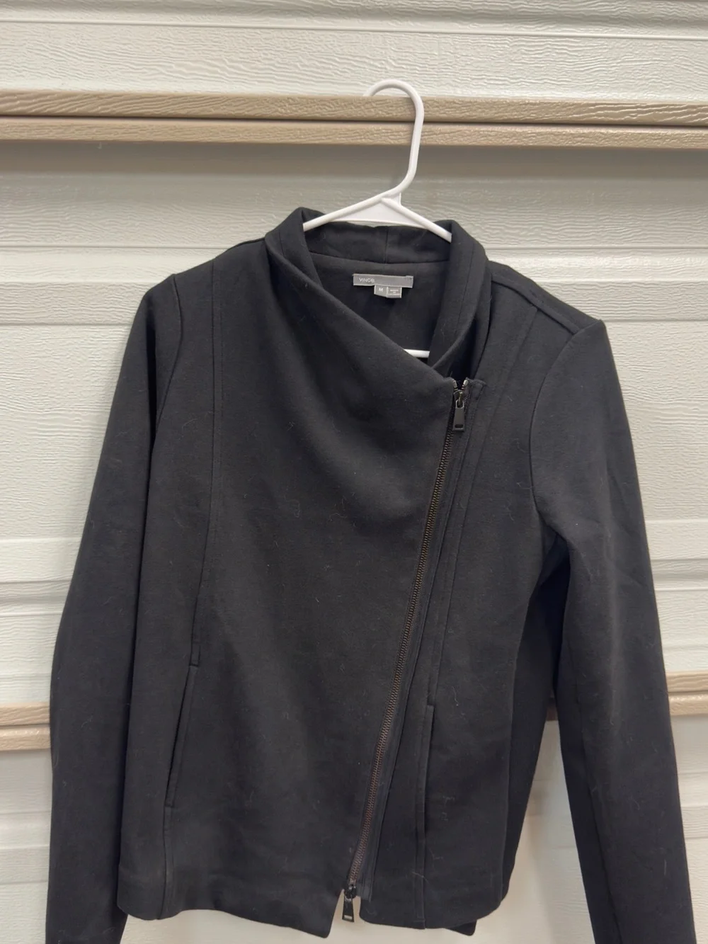 Vince Asymmetric Zip Blazer - Picture 3 of 4